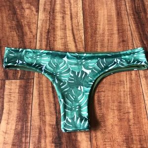 Monstera Leaf Reversible Bikini Bottom